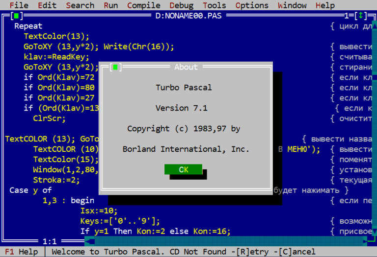 Turbo Pascal : présentation et téléchargement gratuit